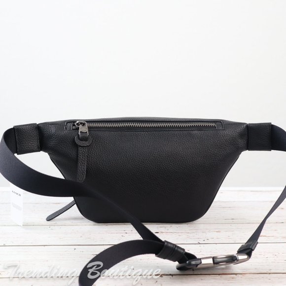 NWT Coach Thompson Belt Bag In Signature Jacquard With Varsity Stripe - Picture 7 of 9